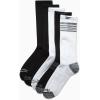 imageReebok Mens Crew Socks  5 Pack Breathable Cushioned MoistureWicking Athletic Performance Running Socks for Men 6125BlackWhite