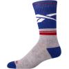 imageReebok Mens Crew Socks  5 Pack Breathable Cushioned MoistureWicking Athletic Performance Running Socks for Men 6125BlueWhite
