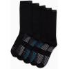 imageReebok Mens Crew Socks  5 Pack Breathable Cushioned MoistureWicking Athletic Performance Running Socks for Men 6125Classic Black