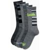 imageReebok Mens Crew Socks  5 Pack Breathable Cushioned MoistureWicking Athletic Performance Running Socks for Men 6125Grey Assorted