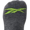 imageReebok Mens Crew Socks  5 Pack Breathable Cushioned MoistureWicking Athletic Performance Running Socks for Men 6125Grey Assorted