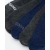 imageReebok Mens Crew Socks  5 Pack Breathable Cushioned MoistureWicking Athletic Performance Running Socks for Men 6125Navy