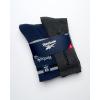 imageReebok Mens Crew Socks  5 Pack Breathable Cushioned MoistureWicking Athletic Performance Running Socks for Men 6125Navy