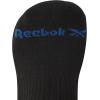 imageReebok Mens Crew Socks  5 Pack Breathable Cushioned MoistureWicking Athletic Performance Running Socks for Men 6125Pure Black