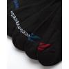 imageReebok Mens Crew Socks  5 Pack Breathable Cushioned MoistureWicking Athletic Performance Running Socks for Men 6125Pure Black