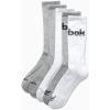 imageReebok Mens Crew Socks  5 Pack Breathable Cushioned MoistureWicking Athletic Performance Running Socks for Men 6125WhiteGrey