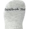 imageReebok Mens Crew Socks  5 Pack Breathable Cushioned MoistureWicking Athletic Performance Running Socks for Men 6125WhiteGrey