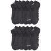 imageReebok Mens Low Cut Socks  12 Pack Performance Cushion Comfort No Show Socks  Breathable Athletic Socks for Men 6125All Grey