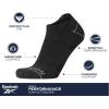imageReebok Mens Low Cut Socks  12 Pack Performance Cushion Comfort No Show Socks  Breathable Athletic Socks for Men 6125All White