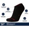 imageReebok Mens Low Cut Socks  12 Pack Performance Cushion Comfort No Show Socks  Breathable Athletic Socks for Men 6125Black Stripe Multi