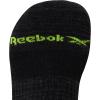 imageReebok Mens Low Cut Socks  12 Pack Performance Cushion Comfort No Show Socks  Breathable Athletic Socks for Men 6125BlackGrey Logo
