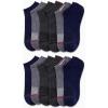 imageReebok Mens Low Cut Socks  12 Pack Performance Cushion Comfort No Show Socks  Breathable Athletic Socks for Men 6125BlueGrey