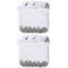 imageReebok Mens Low Cut Socks  12 Pack Performance Cushion Comfort No Show Socks  Breathable Athletic Socks for Men 6125Bright White