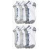 imageReebok Mens Low Cut Socks  12 Pack Performance Cushion Comfort No Show Socks  Breathable Athletic Socks for Men 6125Grey Assorted