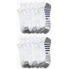 imageReebok Mens Low Cut Socks  12 Pack Performance Cushion Comfort No Show Socks  Breathable Athletic Socks for Men 6125Grey Stripe Multi