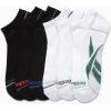 imageReebok Mens Low Cut Socks  6 Pack Basic Cushion Low Cut No Show Socks for Men  Mens Athletic Socks Size 6125BlackWhite Multi