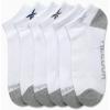 imageReebok Mens Low Cut Socks  6 Pack Basic Cushion Low Cut No Show Socks for Men  Mens Athletic Socks Size 6125Bright White