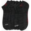 imageReebok Mens Low Cut Socks  6 Pack Basic Cushioned No Show Athletic Socks for Men Size 6125All Black
