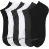 imageReebok Mens Low Cut Socks  6 Pack Basic Cushioned No Show Athletic Socks for Men Size 6125BlackWhiteGrey
