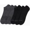 imageReebok Mens Low Cut Socks  6 Pack Basic Cushioned No Show Athletic Socks for Men Size 6125GreyBlack