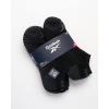 imageReebok Mens Low Cut Socks  6 Pack Basic Cushioned No Show Athletic Socks for Men Size 6125Pure Black Logo