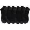 imageReebok Mens Low Cut Socks  6 Pack Basic Cushioned No Show Athletic Socks for Men Size 6125Pure Black Logo