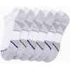 imageReebok Mens Low Cut Socks  6 Pack Basic Cushioned No Show Athletic Socks for Men Size 6125Pure White