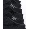 imageReebok Mens Low Cut Socks  6 Pack Basic Cushioned No Show Athletic Socks for Men Size 6125Stone Grey