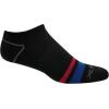 imageReebok Mens Low Cut Socks  6 Pack Basic Cushioned No Show Athletic Socks for Men Size 6125Stripes BlackRed