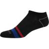 imageReebok Mens Low Cut Socks  6 Pack Basic Cushioned No Show Athletic Socks for Men Size 6125Stripes BlackRed