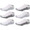 imageReebok Mens Low Cut Socks  6 Pack Basic Cushioned No Show Athletic Socks for Men Size 6125WhiteGrey 2