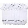 imageReebok Mens Low Cut Socks  8 Pack Stretch Performance Basic No Show  Flat Athletic Socks for Men Shoe Size 6125All White