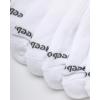 imageReebok Mens Low Cut Socks  8 Pack Stretch Performance Basic No Show  Flat Athletic Socks for Men Shoe Size 6125All White