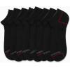 imageReebok Mens Low Cut Socks  8 Pack Stretch Performance Basic No Show  Flat Athletic Socks for Men Shoe Size 6125Black Lines