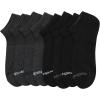 imageReebok Mens Low Cut Socks  8 Pack Stretch Performance Basic No Show  Flat Athletic Socks for Men Shoe Size 6125BlackGrey