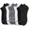 imageReebok Mens Low Cut Socks  8 Pack Stretch Performance Basic No Show  Flat Athletic Socks for Men Shoe Size 6125Grey Assorted
