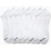 imageReebok Mens Low Cut Socks  8 Pack Stretch Performance Basic No Show  Flat Athletic Socks for Men Shoe Size 6125White