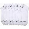 imageReebok Mens Low Cut Socks  8 Pack Stretch Performance Basic No Show  Flat Athletic Socks for Men Shoe Size 6125White Logo