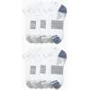 imageReebok Mens Quarter Socks  12 Pack Performance Comfort Athletic Socks  Breathable Ankle Socks for Men 6125Ash GreyWhite