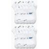 imageReebok Mens Quarter Socks  12 Pack Performance Comfort Athletic Socks  Breathable Ankle Socks for Men 6125Bright White