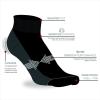imageReebok Mens Quarter Socks  12 Pack Performance Comfort Athletic Socks  Breathable Ankle Socks for Men 6125Solid GreyBlack