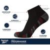 imageReebok Mens Quarter Socks  12 Pack Soft Performance Quarter Socks for Men  Breathable Mens Athletic Socks Size 6125BlackRed