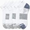 imageReebok Mens Quarter Socks  6 Pack Cushion Quarter Cut Ankle Socks for Men  Breathable Mens Athletic Socks Size 6125Ash GreyWhite