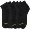 imageReebok Mens Quarter Socks  6 Pack Cushion Quarter Cut Ankle Socks for Men  Breathable Mens Athletic Socks Size 6125BlackGrey
