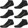 imageReebok Mens Quarter Socks  6 Pack Cushion Quarter Cut Ankle Socks for Men  Breathable Mens Athletic Socks Size 6125LimeGrey