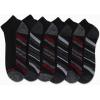 imageReebok Mens Quarter Socks  6 Pack Cushion Quarter Cut Ankle Socks for Men  Breathable Mens Athletic Socks Size 6125Midnight Black