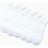 imageReebok Mens Quarter Socks  6 Pack Cushion Quarter Cut Ankle Socks for Men  Breathable Mens Athletic Socks Size 6125Solid White