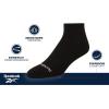 imageReebok Mens Quarter Socks  6 Pack Cushion Quarter Cut Ankle Socks for Men  Breathable Mens Athletic Socks Size 6125Stone Grey
