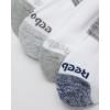 imageReebok Mens Quarter Socks  6 Pack Cushion Quarter Cut Ankle Socks for Men  Breathable Mens Athletic Socks Size 6125WhiteGrey 2