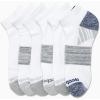 imageReebok Mens Quarter Socks  6 Pack Cushion Quarter Cut Ankle Socks for Men  Breathable Mens Athletic Socks Size 6125WhiteGrey 2
